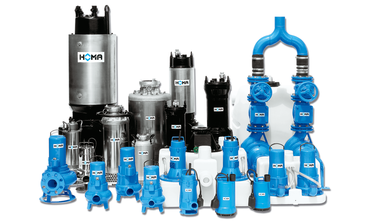 Homa Pump products gathered in a collection